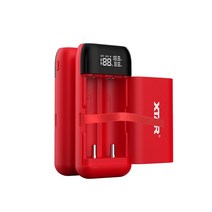 배터리충전기 XTAR 배터리 충전기 18650 보조베터리 빠른 충전 유형 C QC3.0 PD3.0 18700 20700 21700 PB2S, 01 PB2S-RED, QC3.0-EU