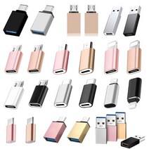 (슈퍼그린) C타입 변환젠더 다양한 젠더 USB3.0 OTG 5핀8핀, 6-2 : C타입(암)▶8핀(수) - 로즈골드