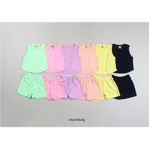 미니트리 마카롱 냉장고 상하세트 유아 ~ 주니어 나시 상하복