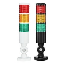 타워램프 시그널타워 경광등 D50-3-CF 3단 3색 LED, D50 3-C-F 블랙 케이스