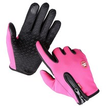 견고한 1Pair Men Women Winter Warm Windproof finger gloves jardin potager Thermal Touch Screen Mitte, 02 빨간_01 M