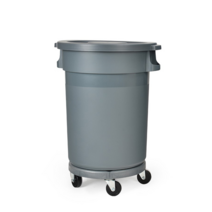 음식점 드럼통 말통 식당 음식물 처리 잔반통 수거함, 바퀴 받침대 페기물통 120 L