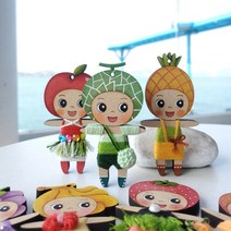플레이우드 과일친구들 걱정인형 만들기 7종 DIY 키트 풀패키지 세트, 1. 과일친구들 걱정인형7종 풀패키지 세트