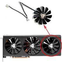 노트북쿨링패드 95MM 4Pin CF1010U12S DC 12V 0.45A XFX RX 5700 GPU 쿨러 Radeon XT 5600XT Thicc III, 04 1PCS
