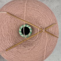 앙고라 80% (더스트 핑크) 1.2kg 콘사 니트컨테이너 [2977]