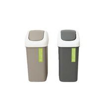 마이스타일 M 직사각 휴지통 소 6.5L, 라이트 브라운, 2개