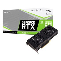 PNY GeForce RTX 3060 Ti 8GB Verto 듀얼 팬 그래픽 카드 LHR, GDDR6