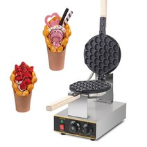 홍콩 에그와플 메이커 상업 전기 110V 220V 계란 거품 와플 기계 eggettes 철 케이크 오븐, Normal bubble waffle+220V+UK