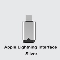 휴대전화살균기 미니 휴대 전화 자외선 살균 조명 DC5V 휴대용 핸드헬드 UVC LED 살균 살균 소독 c형, Lightning Silver