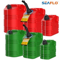 씨플로 올스타 제리캔 연료통 플라스틱 캠핑 휴대용 경유통 등유통 휘발유통, 10리터, 그린, 1개