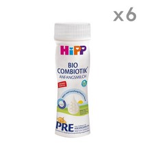 HiPP 힙 콤비오틱 프레 액상분유 200ml 6팩 독일 분유