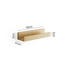 There is a small wooden frame on the wall flat partition in bedroom and kitchen, [07] Oak Ono Laminate b