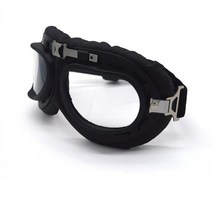 오토바이 고글 레트로 빈티지 여성용 Moore axe-바이크 오토바이 고글 안경 2 차 세계 대전 스팀 펑크 빈, 01 Clear Lens