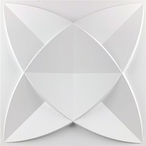세라믹사이딩 메탈사이닝 아트월 3D 입체 벽 스티커 장식 거실 벽지 벽화 방수 패널 금형 욕실 주방 30x3, 27 H_02 1 Piece-Matt white
