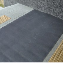 물빠짐 다용도 다용도실 바닥 욕실 벌집 세탁실 코일 미끄럼방지 매트 탈의실 발판 소독조, 폭 120㎝ x 100㎝ (두께 4㎜) 그레이