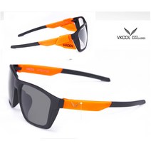 VKOOL 편광렌즈 선글라스 VK-2007 + 도수클립, 화이트 + 실버