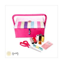 [윤씨방] 색동매화 반짇고리함-소, 색상선택:보라색동