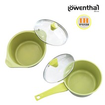 로벤탈 아보카도 IH 인덕션 냄비세트 편수냄비18cm+양수냄비20cm 세라믹코팅