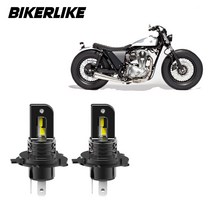가와사키 W650 오토바이 LED 전조등 12V H4헤드램프 2면 헤드라이트 바이크, BLT 12v H4 오토바이LED 2면 블랙