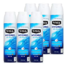 쉬크 하이드로 쉐이빙폼 250g x 6개 남자 면도 쉐이빙 젤 솝 크림 거품 비누 폼