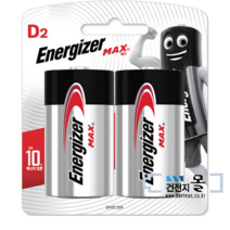 에너자이저 맥스 알카라인 건전지 D (1.5V) 2알(1카드) LR20 고성능
