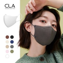 CLA 슬림핏 새부리형 마스크 중형, 25매입, 1개, 딥그레이