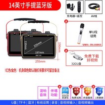 노래반주기 이동식 노래방 일체형 가정용 차량용 노래방기계, D