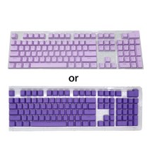 기계식 키보드 키 캡 104key 염료 하위 키캡 Cherry MX 게임 키보드와 호환되는 더블 샷, 보라
