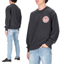 [쇼핑엔티] [아미] 패치 로고 USW011 739 020_M 남녀공용 맨투맨 티셔츠