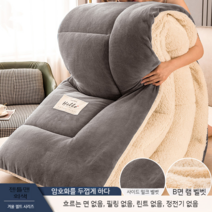 남극 양털 이불 겨울 두꺼운 따뜻한 기숙사 싱글 학생 공간 도톰한 프리미엄 알파카이불, 젠틀맨 그레이 1