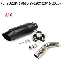 51mm 수정된 오토바이 배기 중간 링크 파이프 연결 머플러 이스케이프 스즈키 SV650 SV 2003-2015