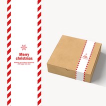 메리크리스마스 띠지(눈꽃) 60매
