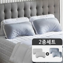 (블랙라벨/최신상)어깨편한 기절베개 순면에디션 2개SET, 베이지, 2개