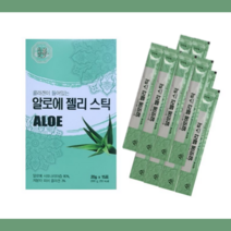 유기농 식용 먹는 알로에 젤리 사포나리아 다당체 알로에스틱 면역젤리 알로에베라겔, 3개