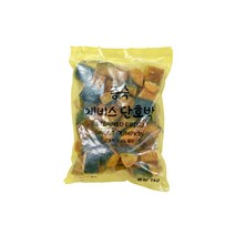 짱구샵1+1 냉동야채 깨끗하게 손질된 다이스 껍질있는 단호박 1kg 2팩