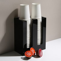 탕비실 오피스 카페 종이컵 정리 보관 2열 심플 디스펜서, 단품, 1개
