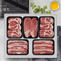 [보성녹돈] 한돈 실속구이선물세트 2kg삼겹살2팩+목살2팩+앞다리살1팩 팩당400g, 없음