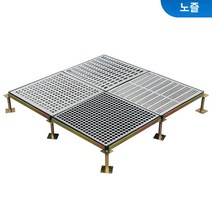 악세스플로어 전산실 전도성 타일 주문을 받아서 만들어진 무한한 모든 강철 관통되는 송풍된 정전기 방지 지면 항온 기계실 먼지가 없는 작업장 머리 위 올려진 지면 600, 용접관 허리구멍 - 통기율 35% / 단품