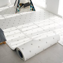 제로벨 1+1 15T PVC 층간소음 롤매트 폭110cm x 10m 거실 아이방 유아 어린이 놀이방 매트, 크로스