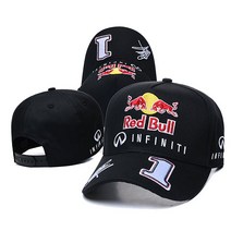F1 월드챔피언십 스폰서드 빅로고 자수패치 레이싱 볼캡, 조절가능, K타입