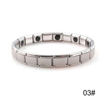 구겔호프 틀 미니 빵틀 홈베이킹 슬리밍 체중 감소 피로 방지 치유 팔찌 적철광 비즈 스트레치 팔찌 자기 치료 남성 여성 통증 완화, 10