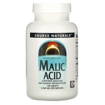 소스내추럴스 말산 Malic Acid 2500mg 120정 말릭산 마그네슘말레이트트라이하이드레이트 마그네슘말레이트, 1개, 기본