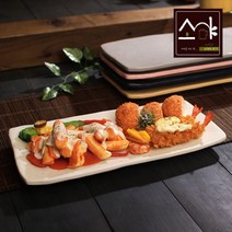 소야도자기 여주 이천 나예 직사각 접시 그릇(대), 무한상사 다크코발트