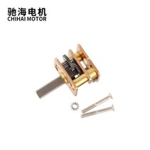 베벨기어박스 벨베기어 불박기 CHF-GM12 10mm 길이 D 샤프트 스퀘어 황동 감속기 기어 박스 12mm * DIY N10 N20 N30 10BY 15BY DC 모터 부품, [09] ratio380-10D