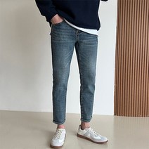 남성용 9부 10부 스판 히든밴딩 청바지