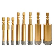 킹 KING 다이아몬드 육각융착 코어비트 타일 대리석 유리 천공 워디툴, 6.5mm