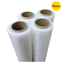 국산 공업용랩 스트레치필름 15mic, 15mic x 500mm x 350m, 1박스 (4롤)