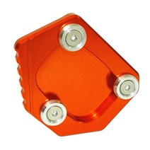 오토바이 킥 스탠드 발 사이드 확장 패드 플레이트 혼다 NM-4 CB250F CBR300R 2014 2016 2018, 06 Orange