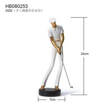 골프피규어 홀인원 기념 선물 장식 거실 장식 트로피 공예, HB080253