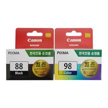 잉크 PG-88 CL-98 검정.칼라세트(C60989), 본상품선택, 10개
